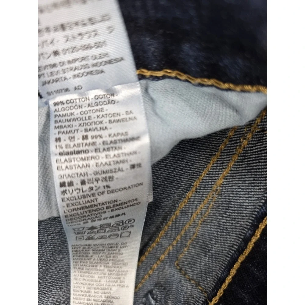Levis 511 Slim Fit Jeans Mens 40x26 Dark Wash Blue Denim Straight Leg 40x32 Tag